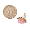 Glass Seed Beaded Angel Pendants PALLOY-MZ00713-03-2