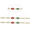 Handmade Enamel Lip Link Chains CHC-M024-05G-01-2