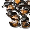 Natural Tiger Eye Pendants G-B127-11P-06-1