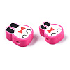 Handmade Polymer Clay Beads CLAY-N011-027-3