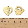 304 Stainless Steel Pendants STAS-A118-01B-G-3