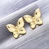 Brass Stud Earrings EJEW-H158-05A-G-1
