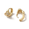 KC Gold Plated Brass Micro Pave Cubic Zirconia Hoop Earring EJEW-L271-01KCG-08-2