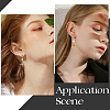 SUNNYCLUE 12Pairs 304 Stainless Steel Huggie Hoop Earrings EJEW-SC0001-58-5