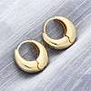 Rack Plating Brass Thick Hoop Earrings for Men Women EJEW-F288-06G-3