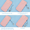 Gorgecraft 60Pcs Nylon Cord with Zinc Alloy sleeve Mobile Straps FIND-GF0006-52-7