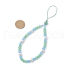 Natural & Dyed Malaysia Jade Mobile Straps HJEW-JM03426-03-3