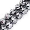 Synthetic Terahertz Stone Beads Strands G-P571-G01-01-1