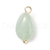 Natural Mixed Stone Charms PALLOY-JF01783-01-3