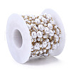 ABS Plastic Pearl Beaded Chains CHS-N003-15-2