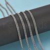 Men's Jewelry Making 304 Stainless Steel Double Link Curb Chains CHS-A003C-0.8mm-3