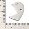 Anti-Tarnish 304 Stainless Steel Pendants STAS-R131-12P-3