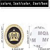Zinc Alloy Car Stickers DIY-FH0001-010-2