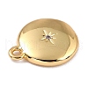 Brass Micro Pave Cubic Zirconia Charms ZIRC-I054-13G-03-2