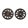 Walnut Wood Hollow Pendants WOOD-G018-04-1-2