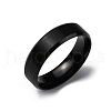 Vacuum Plating Matte Style 304 Stainless Steel Wide Band Finger Rings for Women Men RJEW-WH0009-14D-EB-1