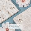 Beebeecraft 2Pcs Sterling Silver Spring Gate Rings STER-BBC0007-77-4