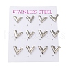 Non-Tarnish 304 Stainless Steel Stud Earring EJEW-C099-03P-1