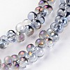 Teardrop Electroplate Glass Beads Strands EGLA-E033-M-2