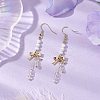 Shell Pearl Dangle Earrings EJEW-JE05980-2