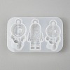 DIY Spaceman Silicone Pendant Molds X-DIY-P006-27-2