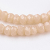 Opaque Glass Beads Strands EGLA-K010-B11-3