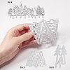 CRASPIRE Christmas Tree Frame Carbon Steel Cutting Dies Stencils DIY-CP0001-06-3
