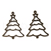 Alloy Open Back Bezel Pendants PALLOY-R098-39AB-1