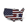 4th Of July USA Flag Map Enamel Pins JEWB-C027-03A-EB-1