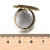 Vintage Adjustable Iron Finger Ring Components Alloy Cabochon Bezel Settings PALLOY-Q300-09AB-NR-4