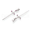 Brass Micro Pave Cubic Zirconia Pendants KK-N264-03P-2