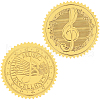 CRASPIRE 50 Sheets 2 Styles Self Adhesive Gold Foil Embossed Stickers DIY-CP0010-40-1