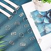  180Pcs 3 Styles Zinc Alloy Slider Buckles IFIN-NB0001-36-3