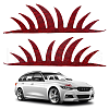 Rhinestone Car Headlight Sticker DIY-WH0349-346A-1