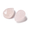 Natural Rose Quartz Cabochons G-F757-F01-2