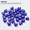  Handmade Evil Eye Lampwork Beads Strands LAMP-NB0001-63-6