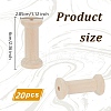 Wood Thread Bobbins TOOL-WH0125-106C-01-2