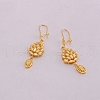 Teardrop Brass Pendant Necklace & Hoop Earrings & Finger Ring for Women FS-WGC4231-01-4