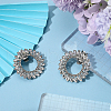 Gorgecraft 2Pcs Brass Shoe Buckle Clips FIND-GF0006-05-4