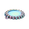 Vacuum Plating 304 Stainless Steel Pendant Cabochons Settings STAS-P288-19M-3