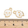 Halloween Theme Light Gold Plated Alloy Enamel Pendants ENAM-M219-14KCG-02A-3