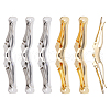 CHGCRAFT 6Pcs 2 Colors Iron Tie Clip FIND-CA0009-89-1