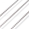 Tarnish Resistant 304 Stainless Steel Box Chains CHS-E018-02P-1