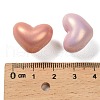 UV Plating & Spray Painted Opaque Acrylic Beads OACR-G047-04-3