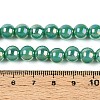 Electroplate Opaque Glass Beads Strands GLAA-T032-P8mm-AB12A-4
