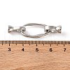 Brass Fold Over Clasps KK-U016-22P-3
