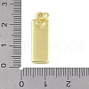 Brass Micro Pave Clear Cubic Zirconia Pendants KK-P266-06G-I-3