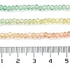 Transparent Painted Glass Beads Strands X1-DGLA-A034-T1mm-A04-3