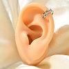 Brass Clear Cubic Zirconia Cuff Earrings EJEW-Q025-04P-5