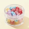 50Pcs 6 Colors Opaque Acrylic Beads MACR-FS0001-58-5